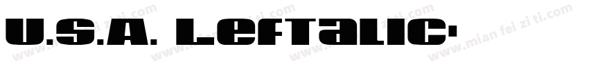 U.S.A. Leftalic字体转换